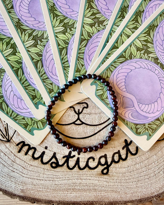 Pulsera Ojo de Buey 4mm | Fuerza, Protección y Enraizamiento.