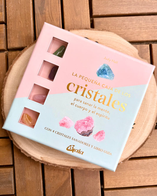 La pequeña caja de los Cristales | 4 Cristales Sanadores y Libro Guía.