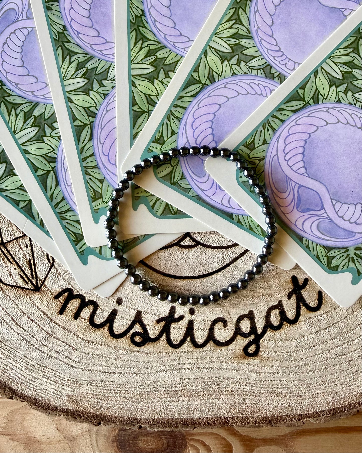 Pulsera Hematita 4mm | Enraizamiento, Fuerza y Protección.