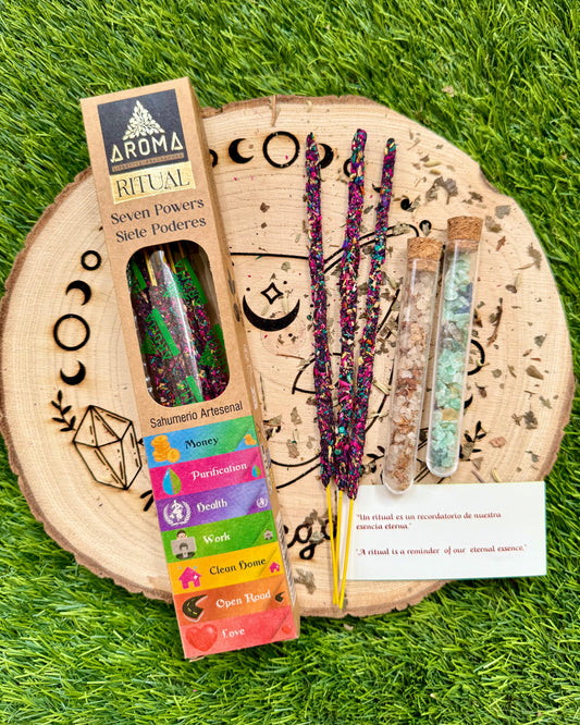 Incienso Aroma Ritual Siete Poderes | Fuerza y Asistencia Espiritual.