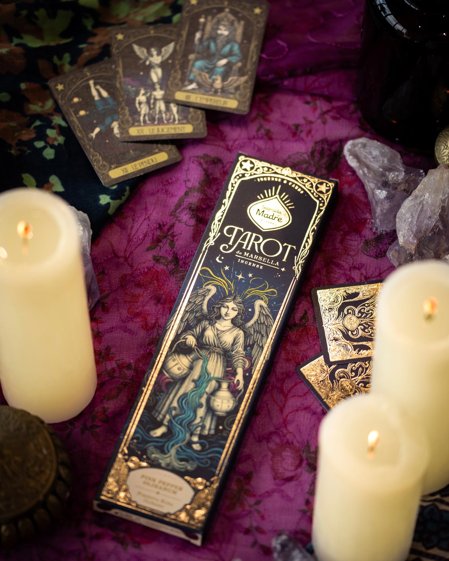 Sagrada Madre Tarot de Marsella | Pimienta Rosa y Olíbano.