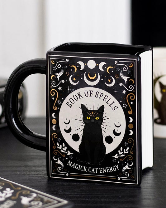 Taza Libro Gato Magicko | Tu libro de hechizos favorito.